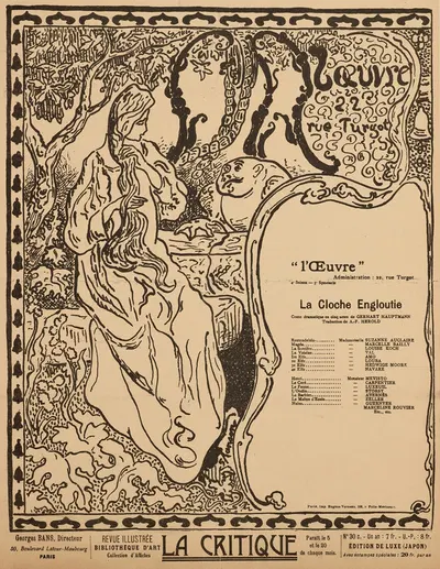 Театр де л’Увер: Затонувший колокол by Поль Рансон, 1897 — digital art print download