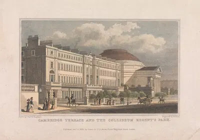 Кембриджская терраса и Колизей в Регентс-парке by Роберт Эйкон, 1828 — digital art print download