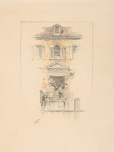 Doorway, Third Avenue and 122d Street by Charles Frederick William Mielatz, 1903 — digital art print download