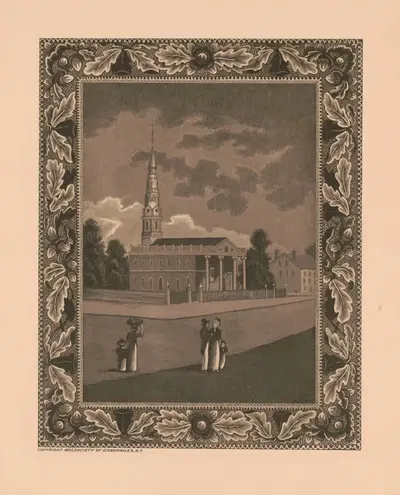 Часовня Святого Павла и дом Резерфорда by Шарль Фредерик Уильям Мелятц, 1905 — digital art print download