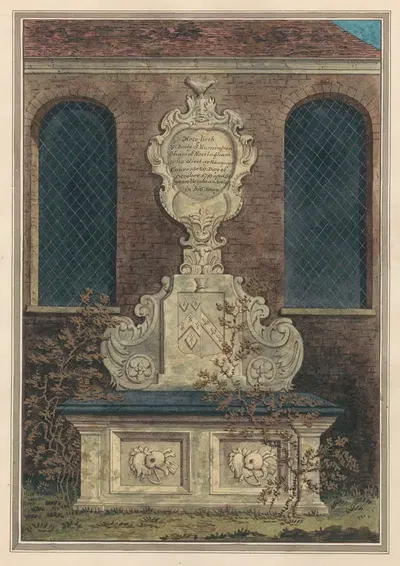 Могила Хантинга Шоу из церковного двора Хэмптона by Даниэль Лайсонс, 1796-1811 — digital art print download
