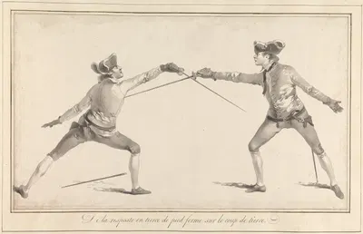 Ответ в терции на удар терцией by Джеймс Гвин, 1763 — digital art print download