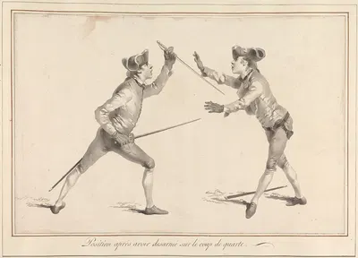 Позиция после разоружения на ударе в четверть by Джеймс Гвин, 1763 — digital art print download