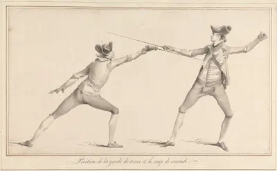 Позиция Гвардии Тирс и Удар Второй by Джеймс Гвин, 1763 — digital art print download