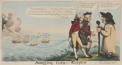 Smuggling – Corn from Egypt!!! by John Cawse, 1800 — digital art print download