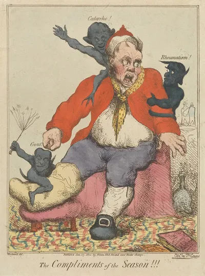 The Compliments of the Season by John Cawse, 1800 — digital art print download
