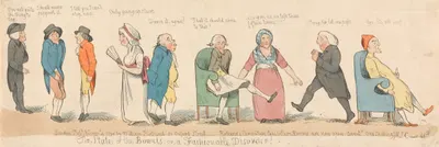 The States of the Bowels; or a Fashionable Disorder! by John Cawse, 1794 — digital art print download