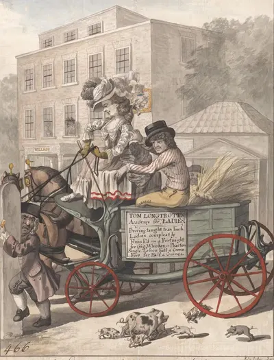 Урок на Запад, или Утренний визит к Бетси Коул by Роберт Дайтон, 1782 — digital art print download