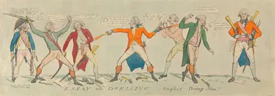 Эссе о дуэлях – Англицкое Делаю = Его! by Самуэль Коллингс, 1789 — digital art print download