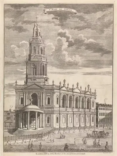 Святой Мария ле Странд by Саттон Николс, 1731-1748 — digital art print download
