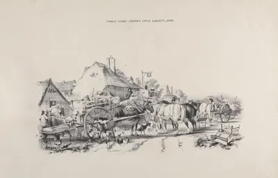 Thomas Sydney Cooper's cattle subjects Pl.25 by Томас Сидни Купер — digital art print download