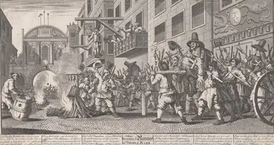 Burning ye Rumps at Temple-Barr by William Hogarth — digital art print download