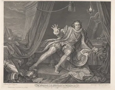 Мистер Гаррик в образе Ричарда III by Уильям Хогарт, 1746 — digital art print download