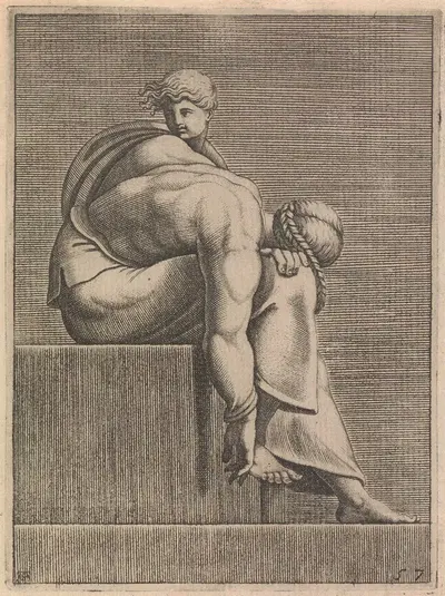 Предок Христа из Абии Лунет (Правая фигура) by Адамо Скультори, 1550-1585 — digital art print download