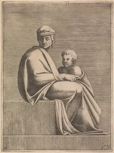 Элиаким, предок Христа by Адамо Скультори, 1550-1585 — digital art print download