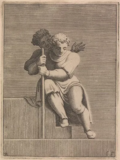 Эсрон и Арам, предки Христа by Адамо Скультори, 1550-1585 — digital art print download