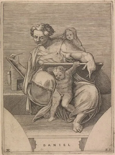 Пророк Даниил by Адамо Скультори, 1550-1585 — digital art print download