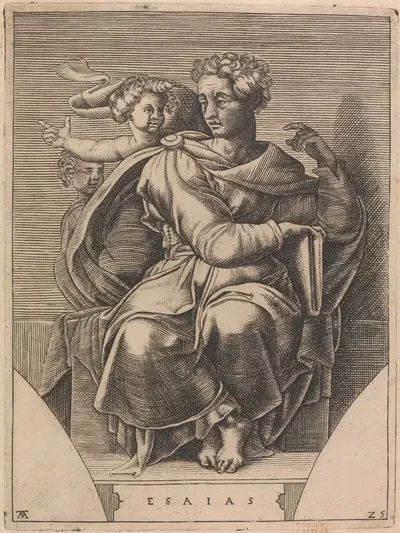 Пророк Исаия by Адамо Скультори, 1550-1585 — digital art print download