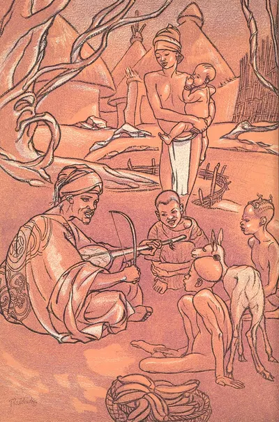 Бумба живет в Африке Пл.3 by Сайрус Лерой Балдридж, 1935 — digital art print download