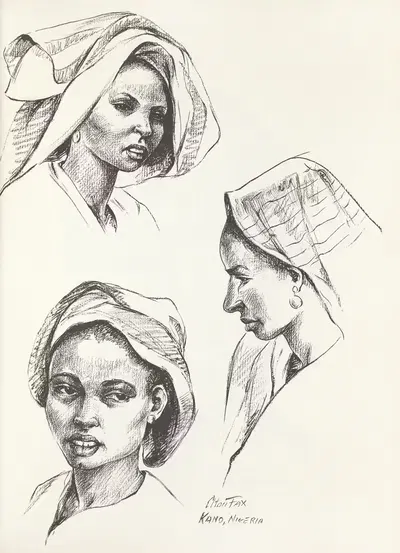 Вигнетки Западной Африки пл. 14 by Элтон Факс, 1960 — digital art print download