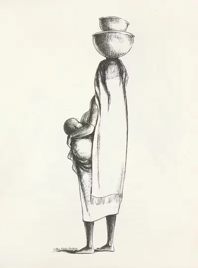 Вигнетки Западной Африки Пл.24 by Элтон Факс, 1960 — digital art print download