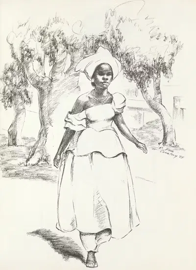 West Africa Vignettes Pl.26 by Elton Fax, 1960 — digital art print download