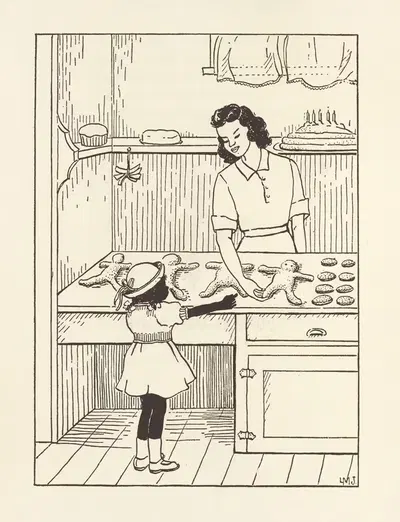 Gladiola Garden; poems of outdoors and indoors for second grade readers Pl.07 by Lois Mailou Jones, 1940 — digital art…