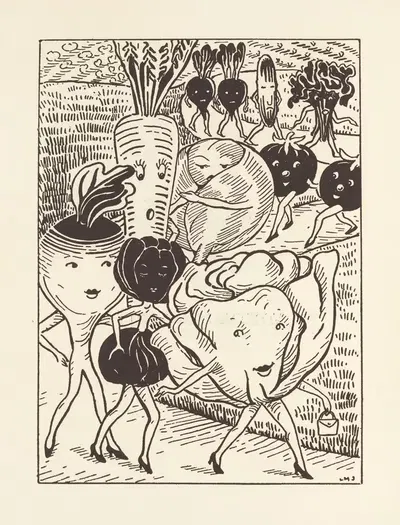 Gladiola Garden; poems of outdoors and indoors for second grade readers Pl.11 by Lois Mailou Jones, 1940 — digital art…