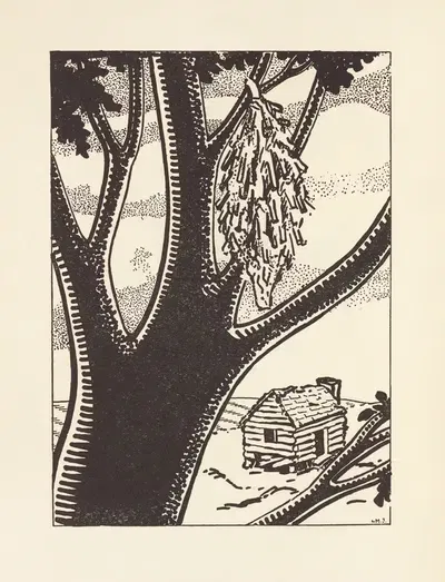 Gladiola Garden; poems of outdoors and indoors for second grade readers Pl.20 by Lois Mailou Jones, 1940 — digital art…