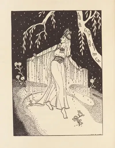 Gladiola Garden; poems of outdoors and indoors for second grade readers Pl.22 by Lois Mailou Jones, 1940 — digital art…