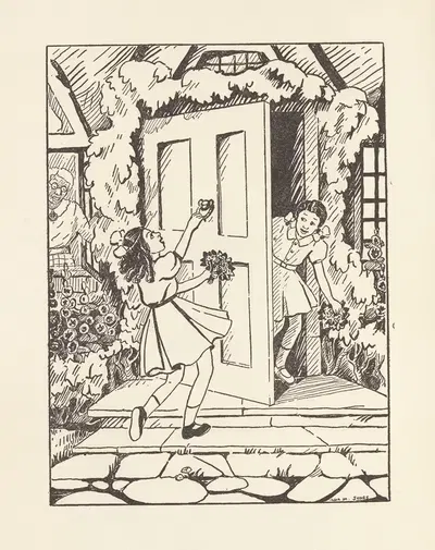 Gladiola Garden; poems of outdoors and indoors for second grade readers Pl.24 by Lois Mailou Jones, 1940 — digital art…