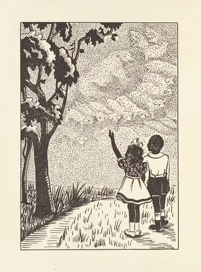 Gladiola Garden; poems of outdoors and indoors for second grade readers Pl.27 by Lois Mailou Jones, 1940 — digital art…