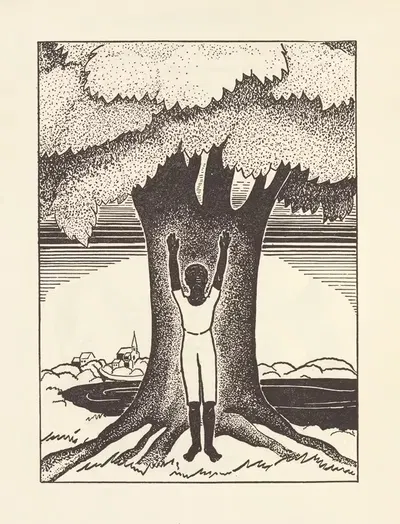 Gladiola Garden; poems of outdoors and indoors for second grade readers Pl.29 by Lois Mailou Jones, 1940 — digital art…