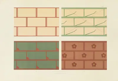 Polychromatic decoration as applied to buildings in the mediæval styles Pl.03 by George Ashdown Audsley, 1882 — digital art…