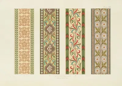 Polychromatic decoration as applied to buildings in the mediæval styles Pl.30 by George Ashdown Audsley, 1882 — digital art…