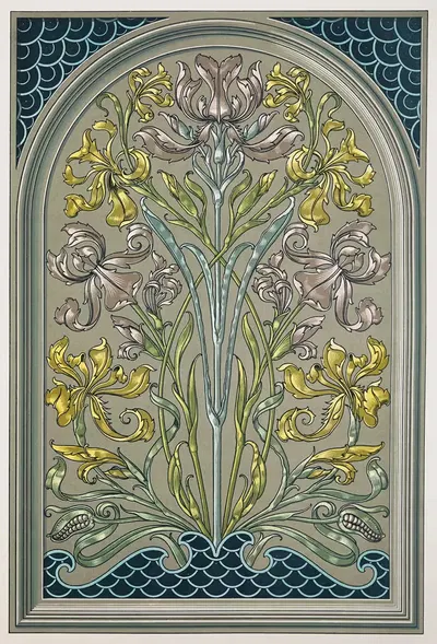Растение в искусстве и ремесле Пл.011 by Антон Седер, 1886 — digital art print download