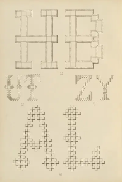 Album de chiffres & monogrammes couronnes de noblesse, françaises et etrangères Pl.068 by Ch Crouvezier, 1903 — digital…