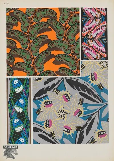 Papillons Pl.17 by Emile-Allain Séguy, 1920 — digital art print download
