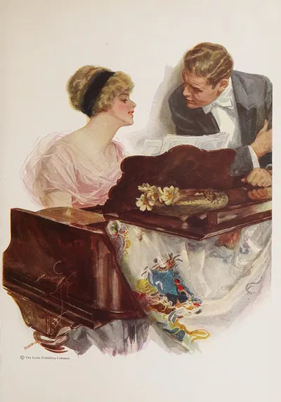 Девушки Харрисона Фишера Пл.10 by Харрисон Фишер, 1914 — digital art print download