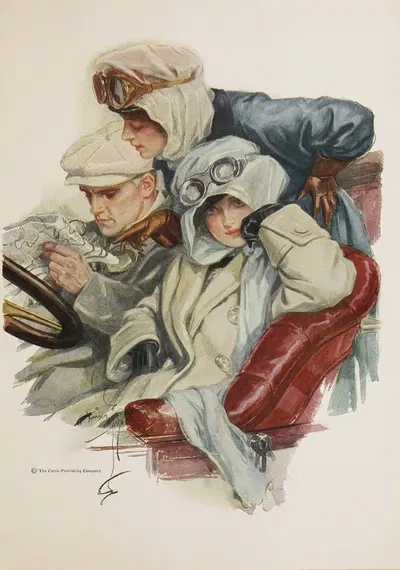 Девушки Харрисона Фишера by Харрисон Фишер, 1914 — digital art print download