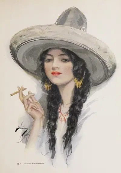 Девушки Харрисона Фишера Пл.4 by Харрисон Фишер, 1914 — digital art print download