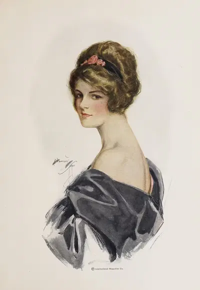 Девушки Харрисона Фишера Пл.8 by Харрисон Фишер, 1914 — digital art print download