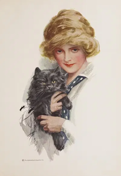 Девушки Харрисона Фишера, пл. 9 by Харрисон Фишер, 1914 — digital art print download