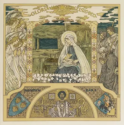 Австрийские месячные картинки, пл. 25 by Генрих Лефлер, 1900 — digital art print download