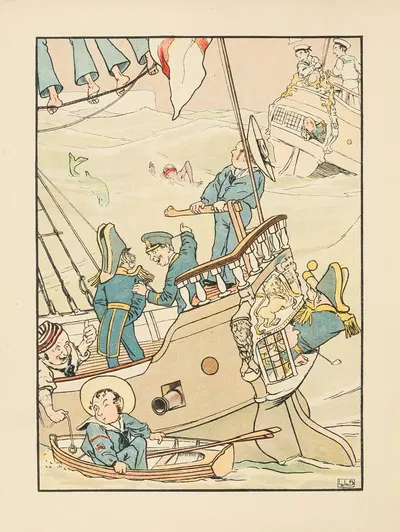 Хор пеликанов и другие бессмысленные стихи Пл.2 by Леонард Лесли Брук, 1910 — digital art print download