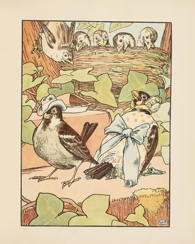 Хор пеликанов и другие бессмысленные стихи, пл. 3 by Леонард Лесли Брук, 1910 — digital art print download
