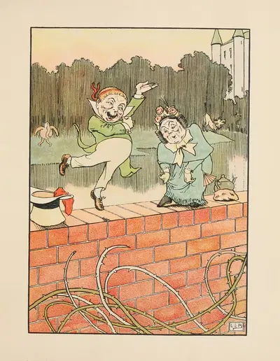 Хор пеликанов и другие бессмысленные стихи Пл.6 by Леонард Лесли Брук, 1910 — digital art print download