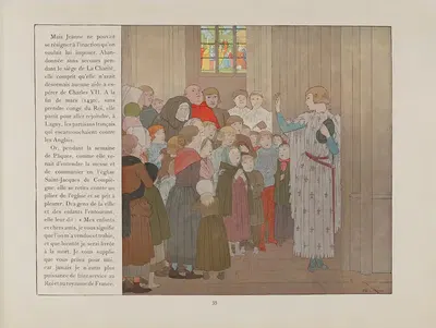 Жанна д'Арк, Пл.32 by Луи Морис Буте де Монвель, 1896 — digital art print download