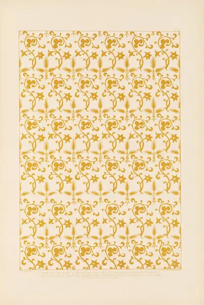 Fifteenth century Italian ornament Pl.04 by Sydney Vacher, 1886 — digital art print download