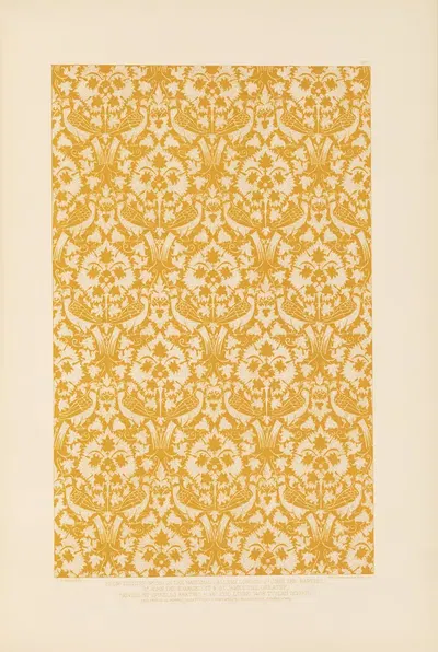 Fifteenth century Italian ornament Pl.05 by Sydney Vacher, 1886 — digital art print download